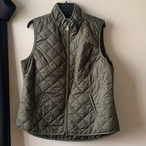 Olive green vest